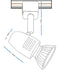 Knightsbridge Single White GU10 Track Spotlight