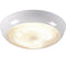 16W IP44 Polo Bulkhead With White Base - Prismatic Diffuser