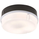 28W IP65 Round Bulkhead With Black Base - Opal Diffuser