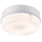 28W IP65 Round Bulkhead With White Base - Opal Diffuser