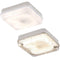 28W IP65 Square Bulkhead with White Base - Opal Diffuser