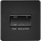 Knightsbridge Screwless 10AX 3 pole Fan Isolator Switch - Matt Black