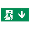 Emergency Lighting Legend Set (Pack of 2) - Down Arrow