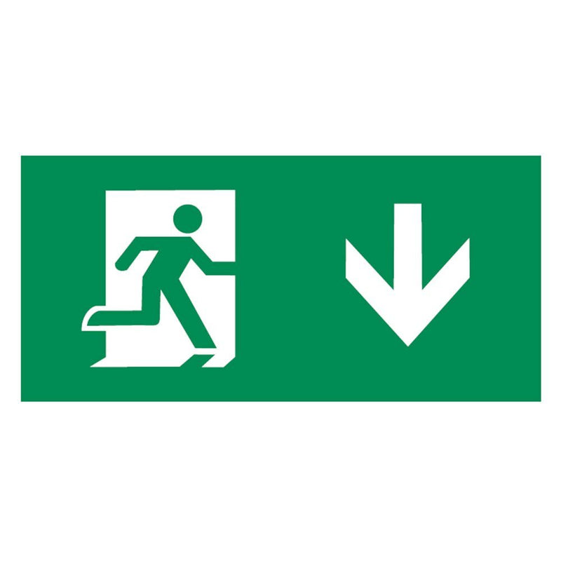 Emergency Lighting Legend Set (Pack of 2) - Down Arrow