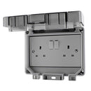 2G Weatherproof Switched Socket IP55