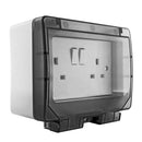 2G Weatherproof Switched Socket IP55