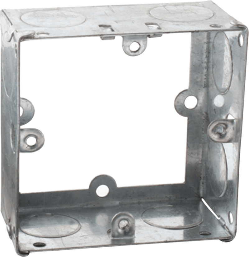 1G 35mm Galvanised Extension Back Box