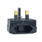 Black 2 Pin Euro Schuko to UK Plug Adaptor