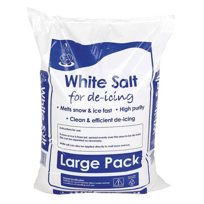 White De-Icing Rock Salt - 3 x 25KG