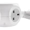 3 Gang 1.4m Cube Socket with 3 USB Ports - White