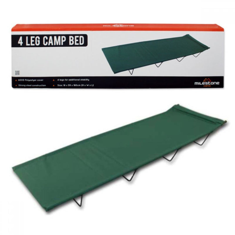 4 Leg Folding Camp Bed