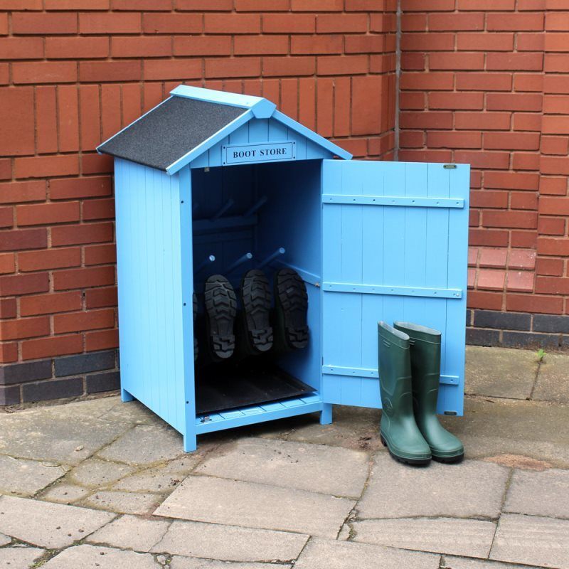 Kingfisher Blue Wooden Boot Store