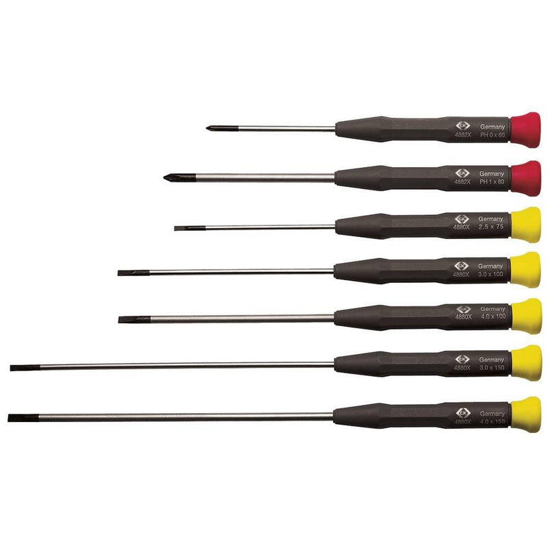 Precision Slotted & Philips Screwdriver Set - 7 Piece