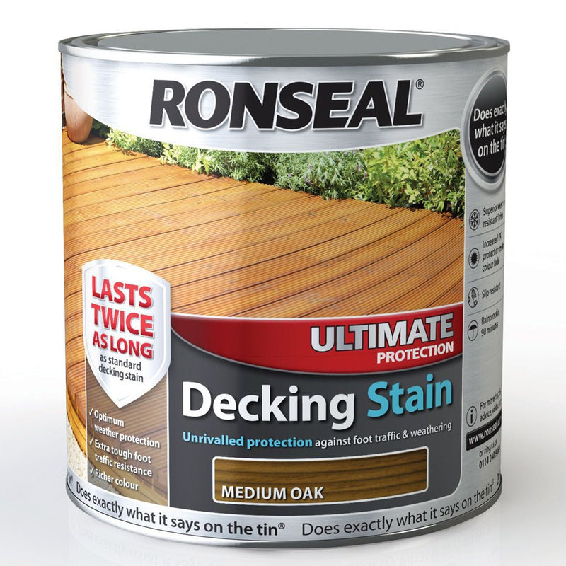 Ultimate Protection Decking Stain 2.5L - Medium Oak