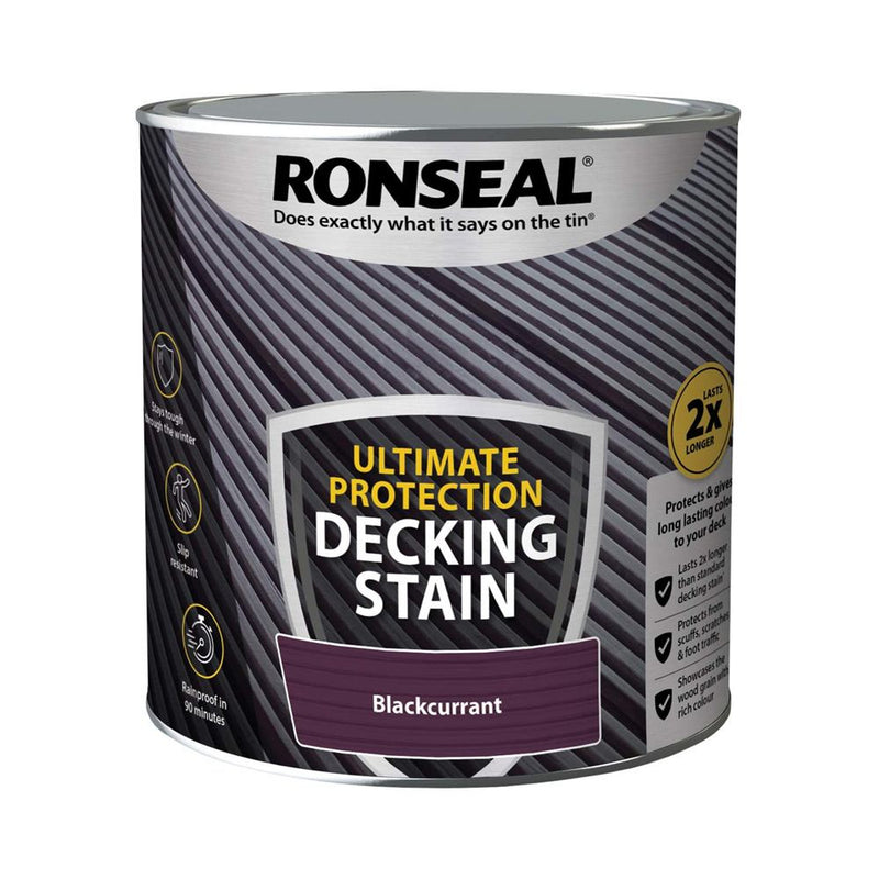 Ultimate Protection Decking Stain 5L - Blackcurrant