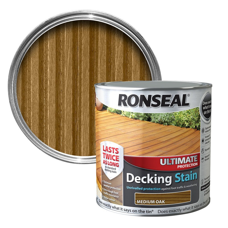 Ultimate Protection Decking Stain 2.5L - Medium Oak