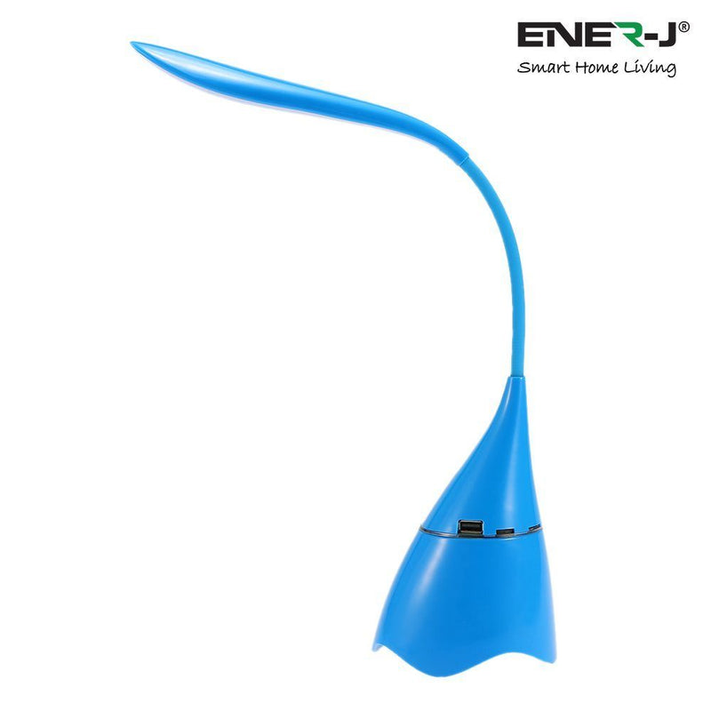 LED Desk Lamp with Bluetooth Speaker - Blue