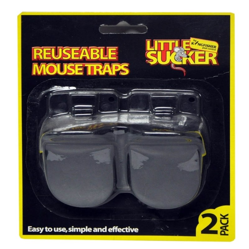 Reusable Plastic Mouse Traps (2 Pack)