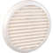 Stadium 4-6 Inch Round White Louvre Vent Grille With Flyscreen