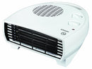 2kW Electric Flat Fan Heater - White