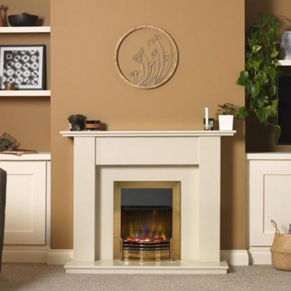 Dimplex Dumfries Optiflame 3D Electric Inset Fire - Brass