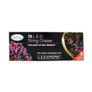 Christmas Workshop 70 Multi-Coloured LED Chaser Christmas Lights / Indoor or Outdoor Fairy Lights