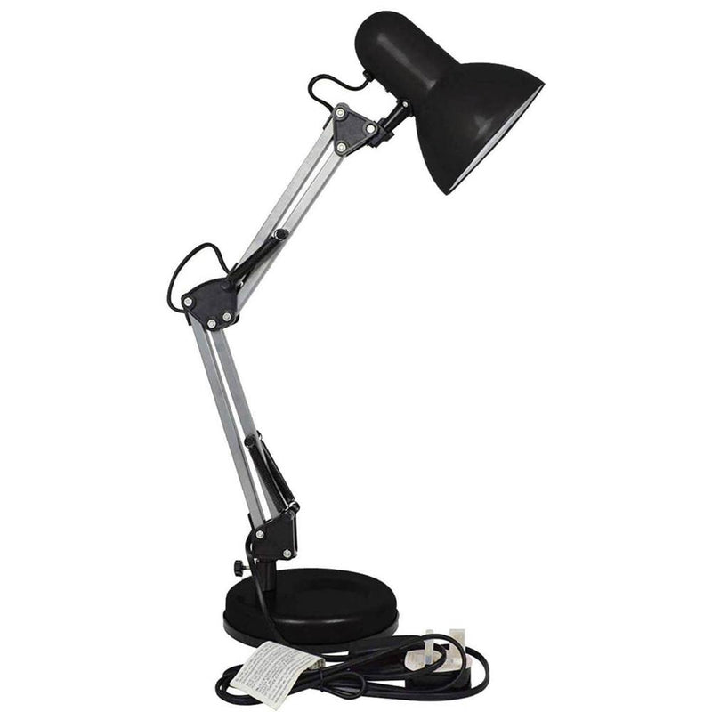 Angled ES Desk Lamp - Black