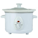 1.5 Litre Round Slow Cooker - White