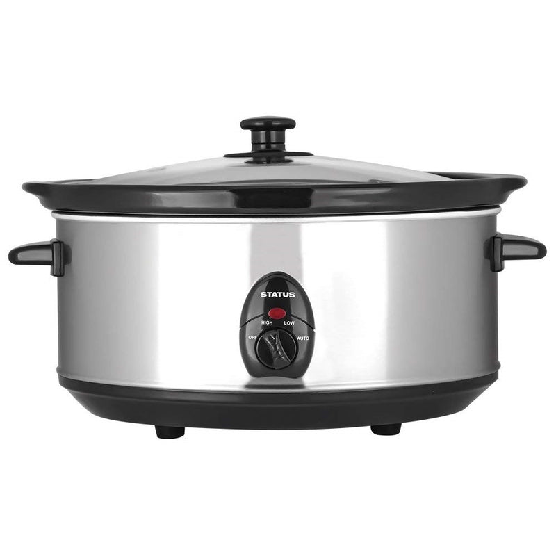 6.5 Litre Oval Slow Cooker - Silver