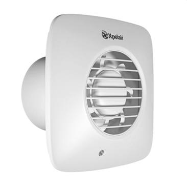 4 inch (100mm) Simply Silent DX100BS Square Bathroom Fan, Cool White