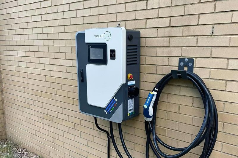 Project EV 40kW 3 Phase Wall DC EV Charger Single Gun RFID