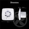 4 inch (100mm) Simply Silent Square Bathroom Fan with timer, Cool White (DX100BTS)