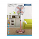 16" Rose Gold Stand Fan