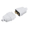 Knightsbridge 10A 3 Pin Rubber Connector, White