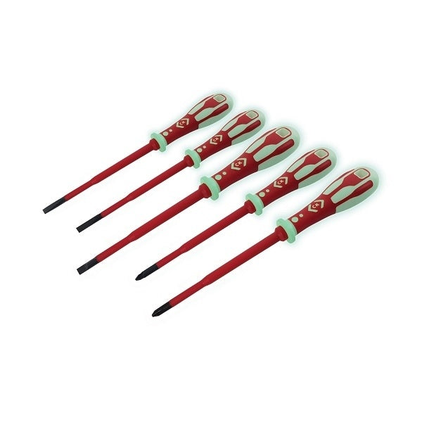 VDE GLO Slim Screwdriver Set - 5 Piece