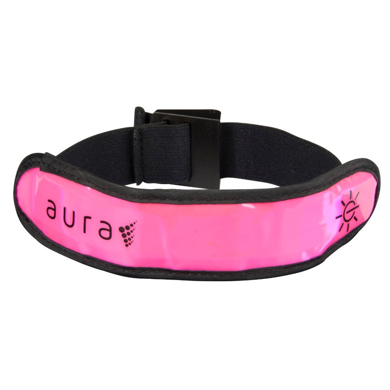 Aura Hi Visibility LED Running Armband, Pink