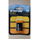 Status 9V - Zinc - Batteries, 1 Pack