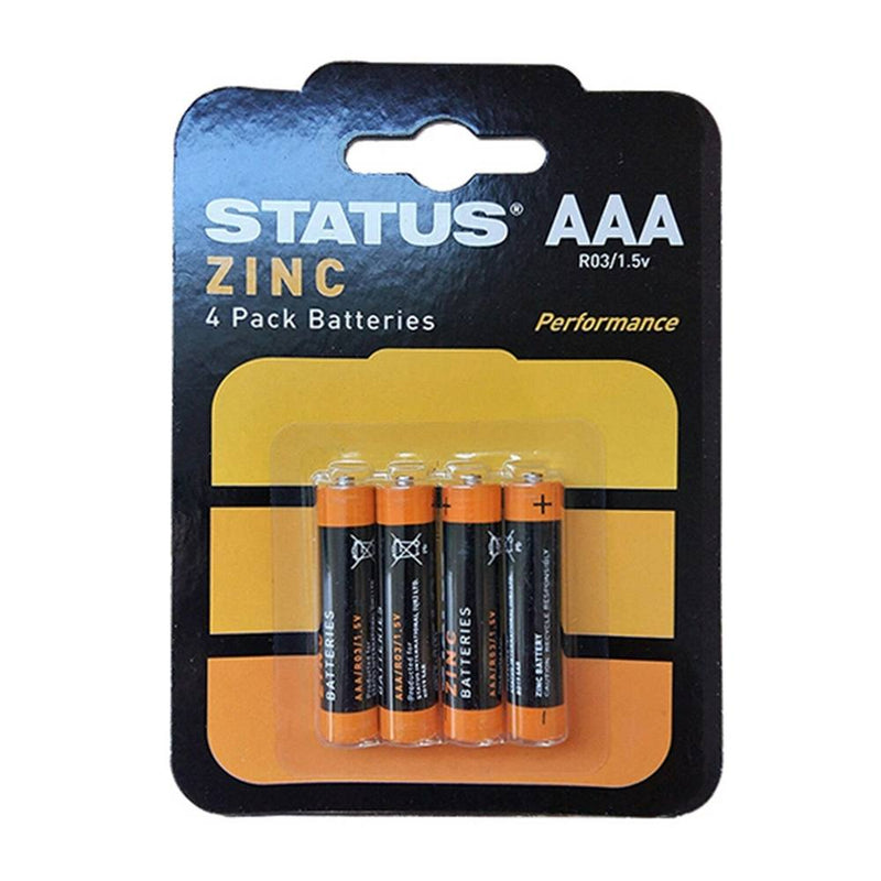 Status AAA - Zinc - Batteries, 4 Pack