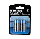 C Cell Alkaline Batteries - 2 Pack