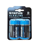 D Cell Alkaline Batteries - 2 Pack