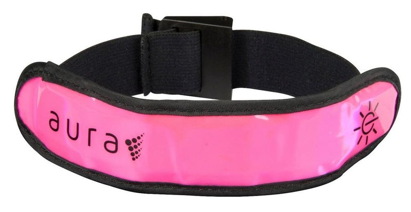 LED Running Armband with Brand Bucket - Pink