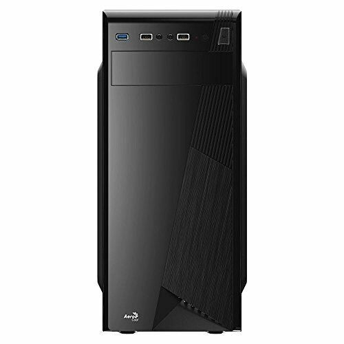 CS1101 Mid Tower Computer Case - Black - Front View
