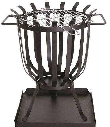 Steel Patio Brazier with Barbecue Grill