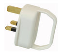 13A White Plug Top with Handle