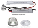 230V IP20 3W LED Emergency Downlight Kit