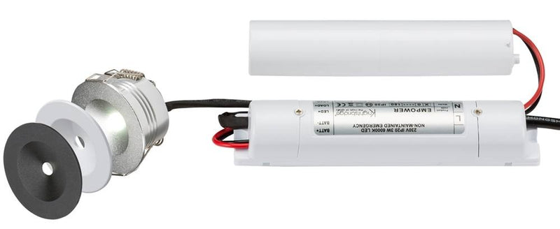 230V IP20 3W LED Emergency Downlight Kit