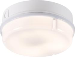 IP65 16W Round Bulkhead with Opal Diffuser - White