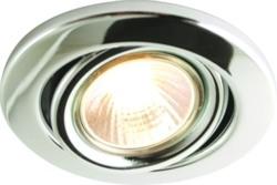 GU10 50W Recessed Tilt Downlight - Chrome