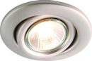 GU10 50W Recessed Tilt Downlight - Brushed Chrome