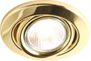 GU10 50W Recessed Tilt Downlight - Brass